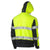 Award Safety Bisley Hi Vis Hoodie Stretchy Taped Fleece BK6815T Rear