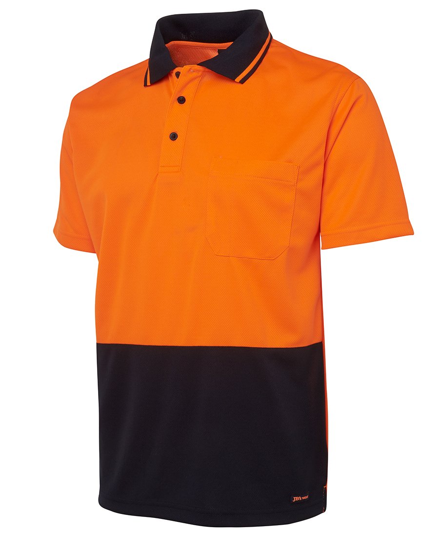 JB's Wear Hi-Vis 4602.1 Non Cuff Trad Polo, Hi-Vis Polo