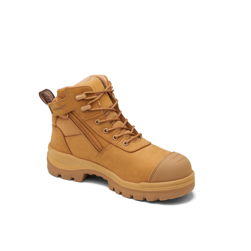 Award Safety Blundstone Unisex Rotoflex Safety Boots #8550 Wheat  Side view