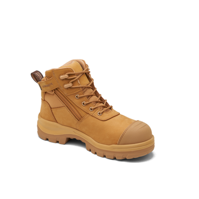 Award Safety Blundstone Unisex Rotoflex Safety Boots #8550 Wheat  Side view