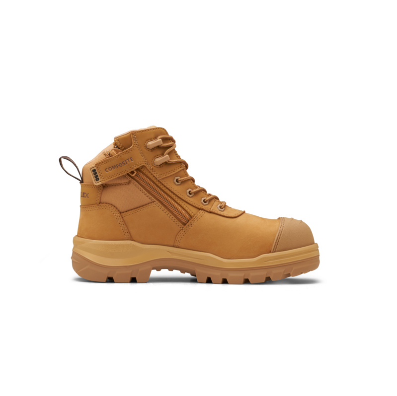 Award Safety Blundstone Unisex Rotoflex Safety Boots #8550 Wheat  Side View