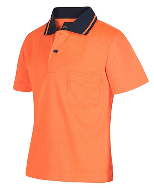 Award Safety JBs Hi Vis Toddler Polo Shirt 6HVNC Orange Side View