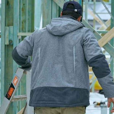 Workwear Bisley Flex and Move Jacket Shield BJ6937 Tradie Back View