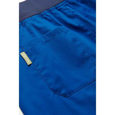 Biz Care Womens Scrub Pant Riley Slim Leg Jogger CSP042LL Electric Blue Rear pocket