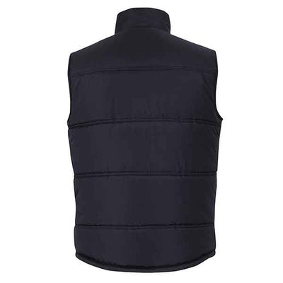 JBs Wear Puffer Vest Contrast 3ACV Black Aqua Back