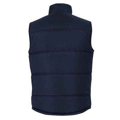 JBs Wear Puffer Vest Contrast 3ACV Navy Light Blue Back