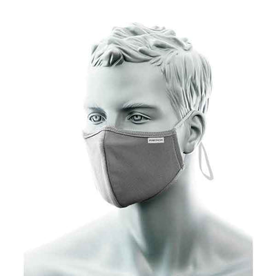 Reusable Face Mask Triple Layer Anti-Microbial Fabric CV35 Heather Grey