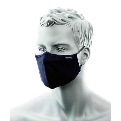 Reusable Face Mask Triple Layer Anti-Microbial Fabric CV35 Navy