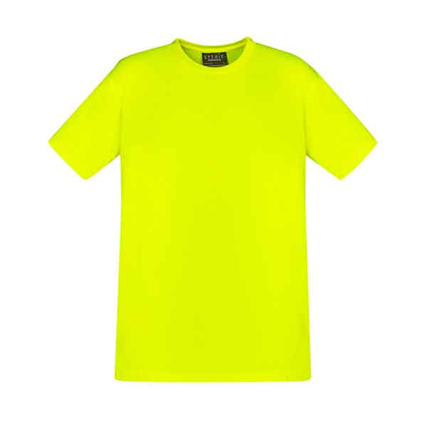 Syzmik Mens Hi Vis Tee Shirt ZH290 Yellow Front