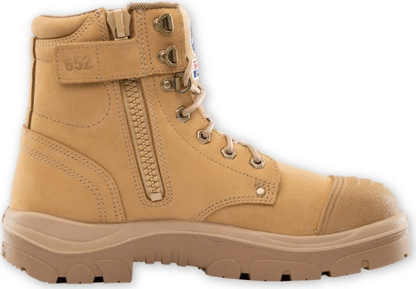 Steel Blue Argyle Zip Scuff Cap Steel Safety Work Boots AfterPay Zip