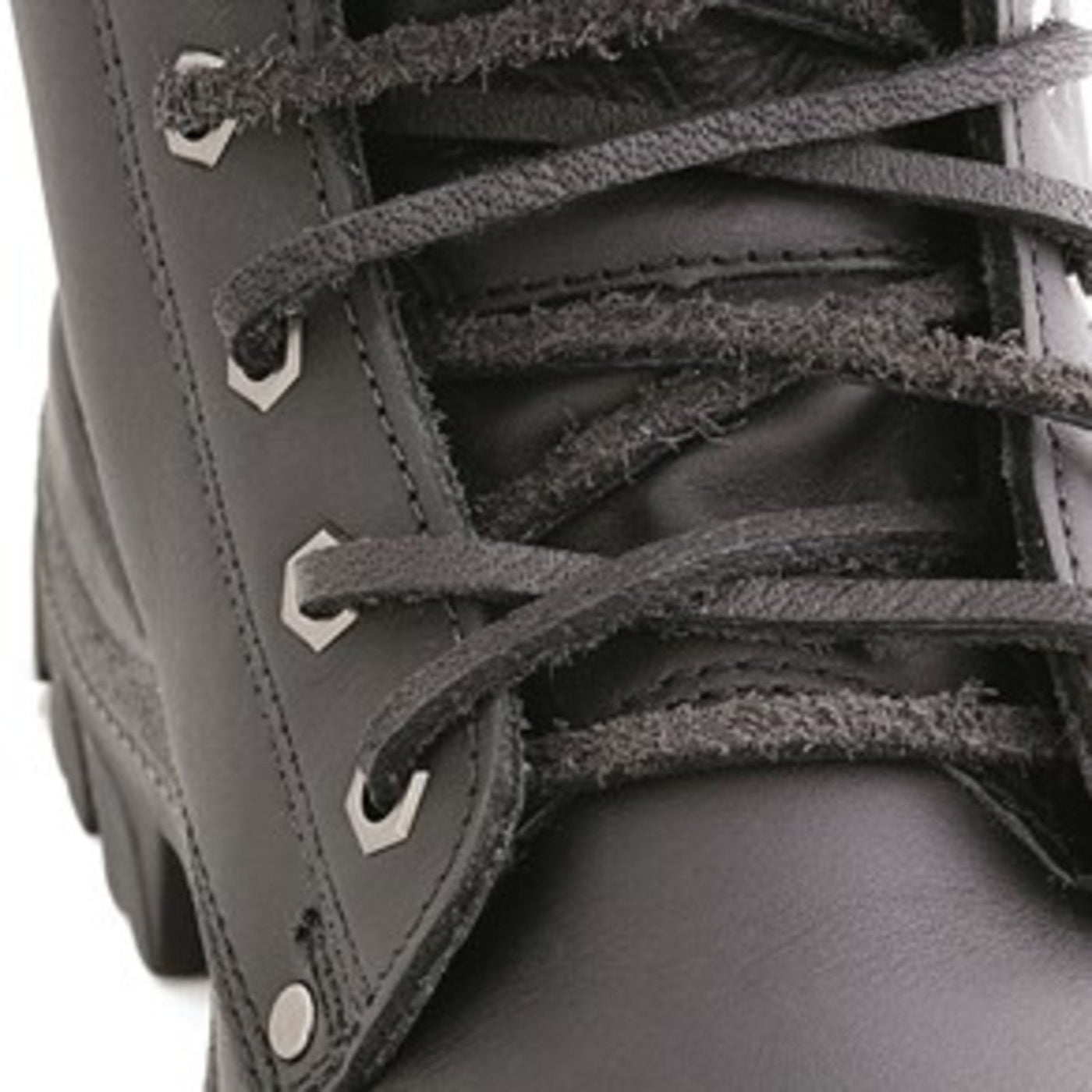 Footwear - Steel Blue Boots Leather Lace 140cm