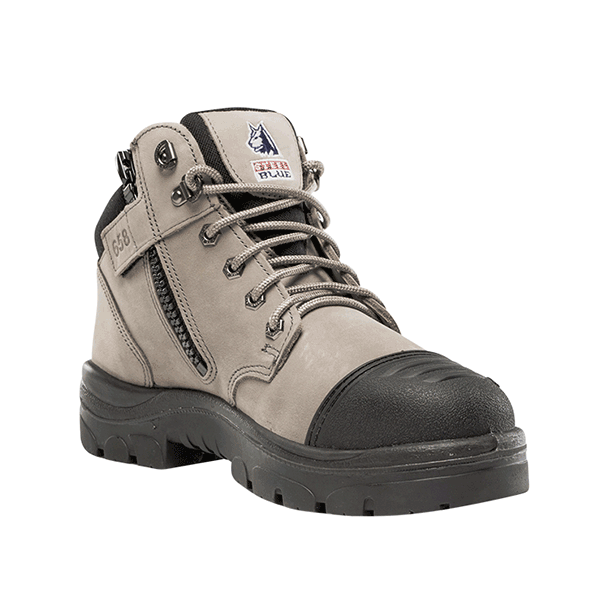 Footwear - Steel Blue Parkes Zip Scuff Cap Safety Hiker Work Boots