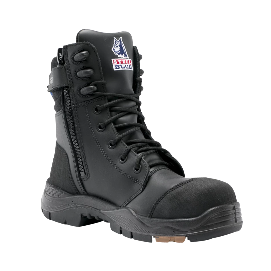 Footwear - Steel Blue Tindal Zip Bump Toe Safety Work Boots