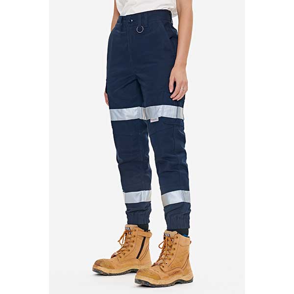 High Vis Clothing - ELWD Womens Work Pants Reflective Cuffed