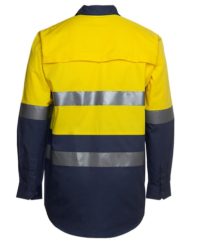 High Vis Clothing - JBs Wear Hi Vis Shirt Day Night Long Sleeve Light Weight Safety Shirt