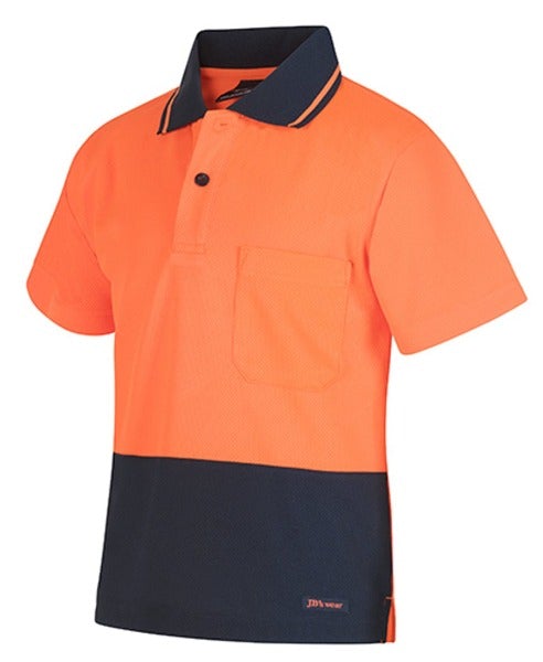 High Vis Clothing - JBs Wear Kids Hi Vis Polo Shirt Non Cuff Traditional Polo