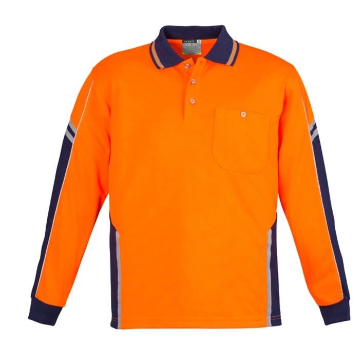 High Vis Clothing - Syzmik Hi Vis Polo Shirt Squad Long Sleeve