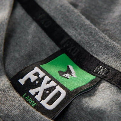 Award Safety FXD Tech Tee Marle Grey Close Up