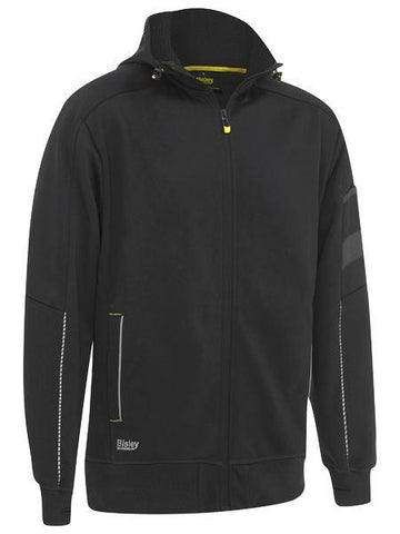 Bisley Hoodie Zip Front Work Fleece with Sherpa Lining