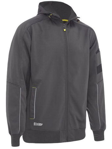 Bisley Hoodie Zip Front Work Fleece with Sherpa Lining