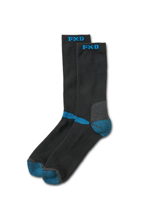 Workwear - FXD Work Sock Crew Long 4 Pack Multi Coloured